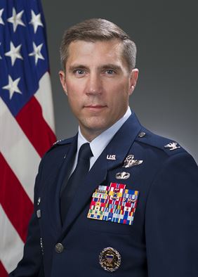 Col. John M. Klein Jr., 60th Air Mobility Wing commander 